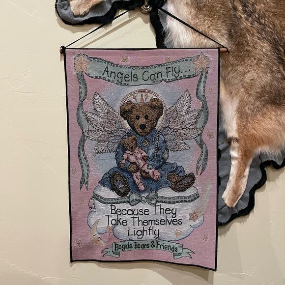 Boyds Bears Other - Vintage 90s Boyd's Bears Angelica Guardian Wall Hanging 17'' x 25'' Collectible